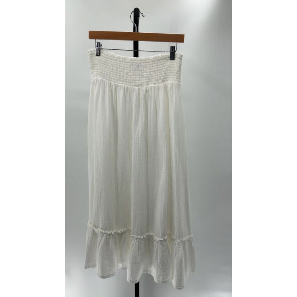 Quince White Maxi Skirt
